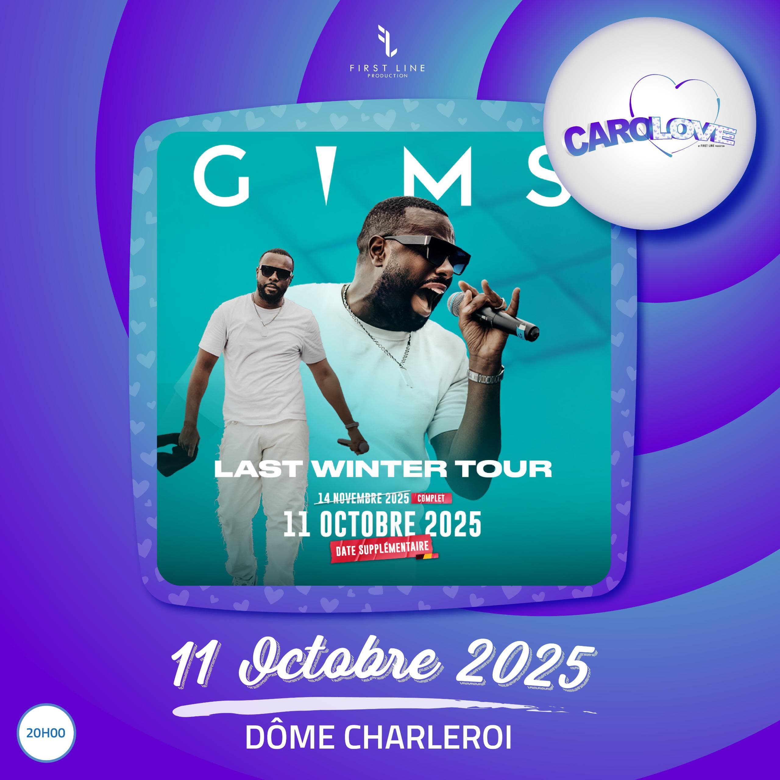 Gims Last Winter Tour - Spectacle recommandé Affiche du spectacle Gims Last Winter Tour - Concert