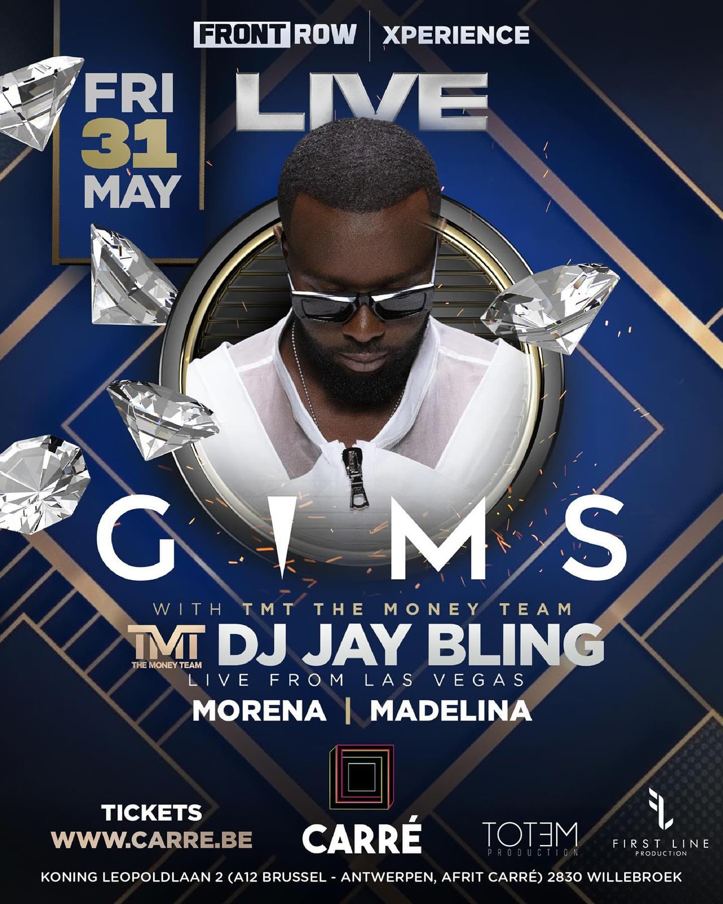 GIMS LIVE ON STAGE - Spectacle Concert Affiche du spectacle GIMS LIVE ON STAGE - Concert